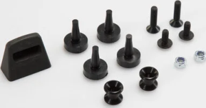 Adapter Kit For Adventure Rack Black, 2, nordicamoto.ro
