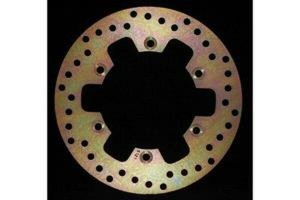 Round D-series Fixed Offroad Brake Rotor Gold, Zinc