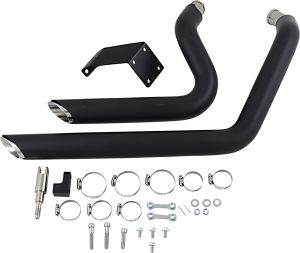 Shortshots Staggered Exhaust System Black 