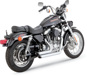 Shortshots Staggered Exhaust System Black, 2, nordicamoto.ro