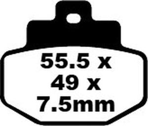 Sfa Series Organic Scooter Brake Pads