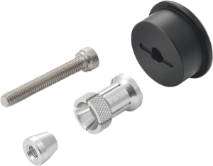 Bar End Mirror Adapter Black
