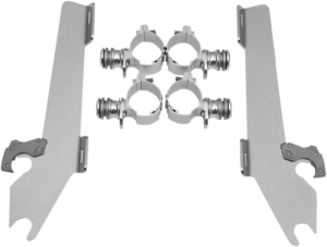 Fats/slim Windshield Trigger-lock Complete Mount Kit Polished