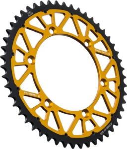 JT SPROCKETS Twinstar acél-alumínium hibrid lánckerék, fekete, arany , nordicamoto.ro