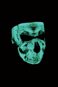 Face Mask Skull Face Glow Gray, 1, nordicamoto.ro