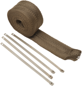 Lava Rock Exhaust Wrap Kit Silver, 2, nordicamoto.ro