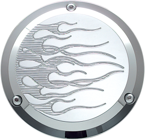Chrome Billet Derby Cover Chrome