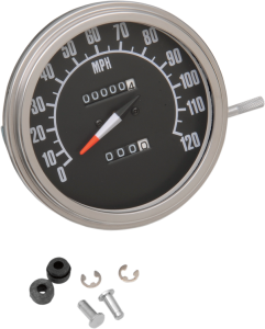 5(r) Fl-style 2:1 Speedometer Black