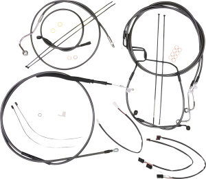 Black Pearl Designer Handlebar Installation Kit Black, 1, nordicamoto.ro