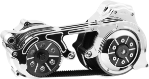 2(r) Open Belt Drive Kit With 2-piece Motor Plate Chrome, Polished