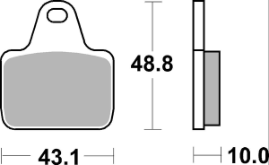 Ds Racing Dual Sintered Brake Pads, 2, nordicamoto.ro