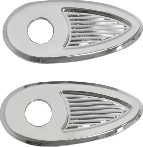 Fender Struts Rear Turn Signal Adapter/cover Plates Chrome, 1, nordicamoto.ro