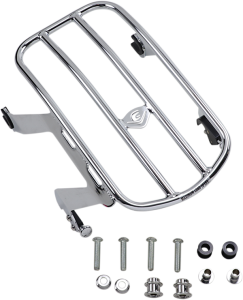 Detachable Solo Luggage Rack Silver, 2, nordicamoto.ro