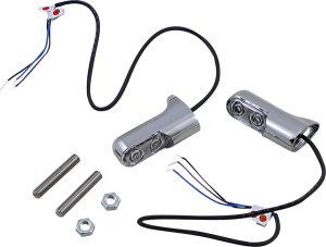 Bolt-on Turn Signals With Power Leds Chrome, 2, nordicamoto.ro