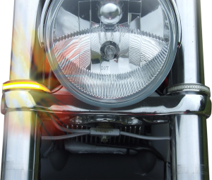 Amber Wrap-arounds Led Turn Signals Chrome, 2, nordicamoto.ro