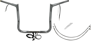 Plug & Play Ez Install 1-1/4(r) Pointed Top Handlebar Kit Silver, 2, nordicamoto.ro