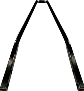 Squaretude Styled Sissy Bar Sticks Black, 3, nordicamoto.ro