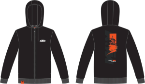 KTM BEAST S cipzáras kapucnis pulóver, 1, nordicamoto.ro
