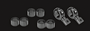 360° X 4 Universal Brackets Black, 2, nordicamoto.ro