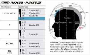 SHOEI NXR/NXR2 Type-E XXL5 sisakbélés, 2, nordicamoto.ro