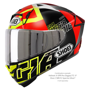 Casca Integrala SHOEI X-SPR PRO DIGGIA2 TC-3 Negru/Rosu/Galben L, 4, nordicamoto.ro