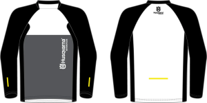 Husqvarna Authentic fekete/szürke póló, XL, 1, nordicamoto.ro
