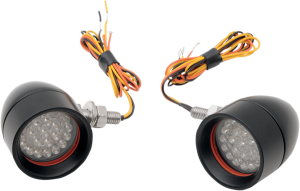 Mini Bullet Led Turn Signals Black