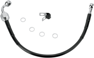 Stainless Steel Brake Line Kit Black, 1, nordicamoto.ro