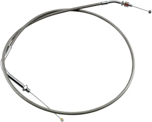 Armor Coat rozsdamentes acél fojtószelep-/alapjárati kábel cruiser motorkerékpárokhoz – Silver Standard modell, 1, nordicamoto.ro