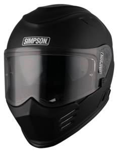 Teljes arcú motoros sisakok, Simpson Venom matt fekete sisak, nordicamoto.ro
