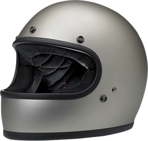 Gringo Full Face Helmet Flat Titanium X-small Gray, Off-white, Silver