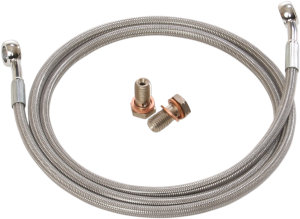 Extended Length Brake Line Silver Oversize [+152 mm (6'')], 1, nordicamoto.ro