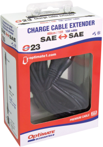Charge Cable Extender Black, 2, nordicamoto.ro