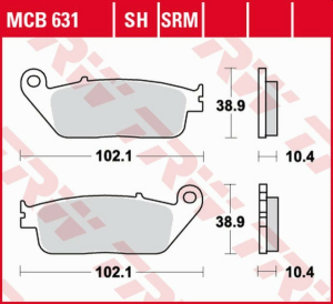 TRW szinterezett első fékbetétek a YAMAHA RA 125/400 X-MAX '17 – / YP 125/250 X-MAX '10 –'16 / YP 400 X-MAX '13 –'16 modellekhez, nordicamoto.ro
