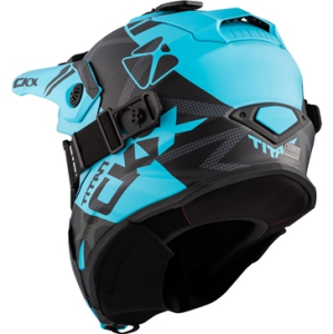 CKX Helmet + Goggles TITAN Climb Mat Light Blue 3XL, 2, nordicamoto.ro