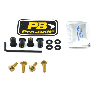 Screen Bolt Aluminium Gold