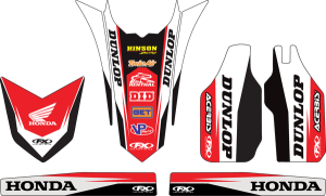 Trim Kit Graphics Black, Red, White, 2, nordicamoto.ro