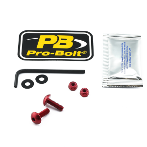 License Plate Screws Red