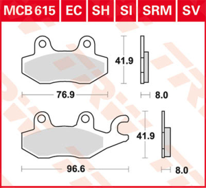 Ec Series Ceramic Brake Pads