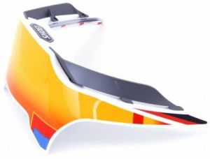 SHOEI XSPR3 sisak hátsó stabilizátor kiegészítő, narancssárga/fekete, 1, nordicamoto.ro