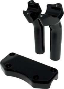 Handlebar Riser & Top Clamp Kit Black, 1, nordicamoto.ro