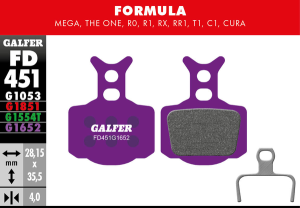 G1652 E-bike Brake Pads, 1, nordicamoto.ro