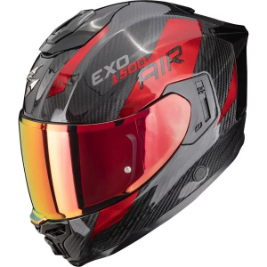 SCORPION EXO-1500 CARBON AIR PLATTED teljes arcú sisak, fekete/zöld, 2, nordicamoto.ro