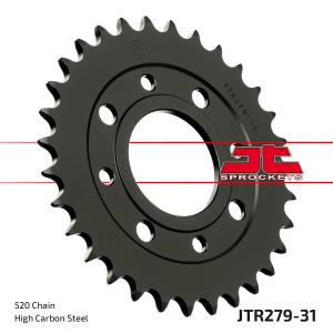 JT SPROCKETS hátsó lánckerék, fekete 