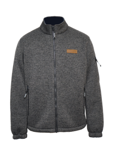 JACHETĂ FLEECE TRICOTATĂ CFMOTO PENTRU BĂRBAȚI GRI ÎNCHIS, 1, nordicamoto.ro