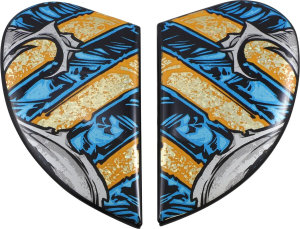 Placi laterale viziera Casca Icon Airform Gold/Multicolor