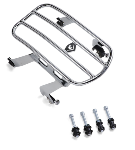 Detachable Solo Luggage Rack Silver, 1, nordicamoto.ro
