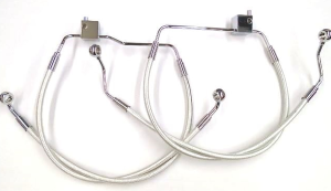 Designer Series Dot Front Lower Brake Line Kit Chrome, Sterling Chromite® Ii, 2, nordicamoto.ro