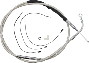 High-efficiency Polished Stainless Clutch Cable Silver, 2, nordicamoto.ro