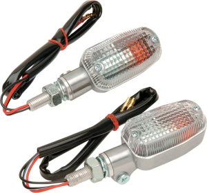 Oblong Aluminum Body Marker Lights Aluminum, Polished